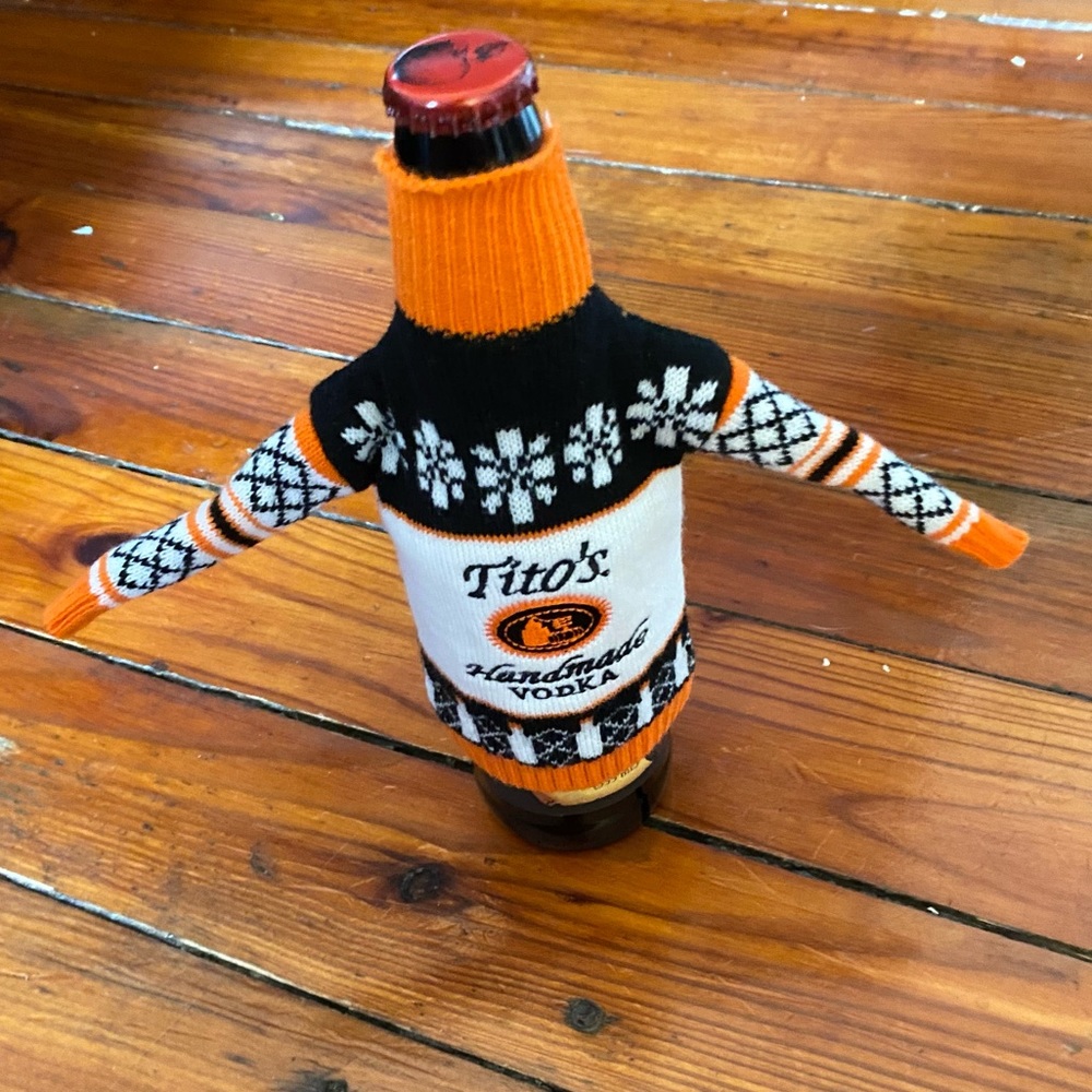 Tito’s Handmade Vodka Bottle Sweater Koozie